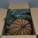 Fake Ferns Hanging Baskets,2PCS Artificial Hanging Plants Outdoor, 2 Hanging Planters with 24 Pcs Fake Ferns for Indoor Outside Decorations for Front Porch Garden Balcony Patio Home Decor (2, Green)