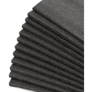 LEXININ 15 Pack 12 x 10 x 2/5 Inch Foam Pads, Polyethylene Cushioning Sheets for Moving, Packing, Crafting, Black