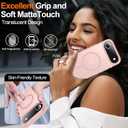 5 x MOZOTER for iPhone Air Case with Kickstand,[Compatible with MagSafe] [12FT Military Grade Protection] Slim Translucent Matte Shockproof Phone Case,6.5",Pink