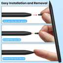 4 x 6PCS Replacement Tips Compatible with Remarkable Paper Pro Pen, Durable & Precise Carbon-Filled Pro Pencil Nibs Black