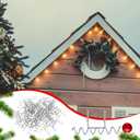 30 Pcs Christmas Gutter Hooks for Outdoor Lights S Shaped Spiral Metal Gutter Hanging String Light Clips Hooks Weatherproof Corkscrew Hangers for Xmas Halloween Outside Ornaments Party Decor