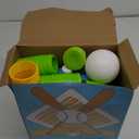 Liberry Adjustable T-Ball Set for Kids and Toddlers, Includes Kids Baseball Bat, Adjustable Height Tee Ball Stand, 4 Balls and Weighted Base, Sports Game Toy Gift for Boys Girls (Green)