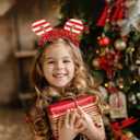 FRCOLOR Hair Decorations Christmas Decorations 9 pcs Christmas Candy hair hoop party hair decoration candy cane hairband Cane Headband Decor