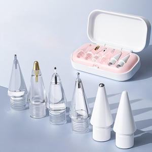 Replacement Pencil Tips for Apple Pencil Pro,Upgraded Pencil Tips fit for Apple 2nd 1st Gen USB-C,and Logitech Crayon Digital Pencil,Needle Pencil Tips with Case,IPad Pro Pencil Sets (clear1)