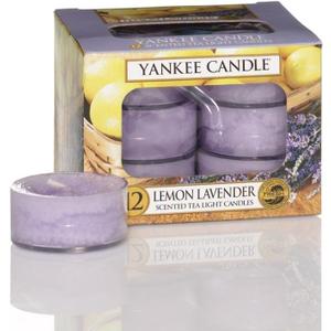 Yankee Candle Lemon Lavender Tea Light Candles, Festive Scent | Count 12