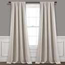Lush Decor Insulated Rod Pocket Blackout Window Curtain Panel Pair, 84" Long x 52" Wide, Wheat