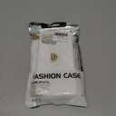 UnnFiko Wallet Case Compatible with iPhone 13 Pro Max, Cute Light Luxury Bag Design, Purse Flip Card Pouch Cover Soft Silicone Case with Handstrap Long Shoulder Strap (White, iPhone 13 Pro Max)