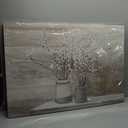 Modern Farmhouse Wall Art - Floral Canvas Art for Living Room & Bedroom, Dogwood in a Vase - Vintage Country Room Decor, 28x40 Inches