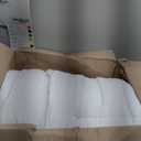 Amazon Basics Lightweight Ruffled Bed Skirt, Machine Washable, Wrinkle Resistant, Classic Style, Soft 100% Microfiber With 16" Drop, King, Bright White