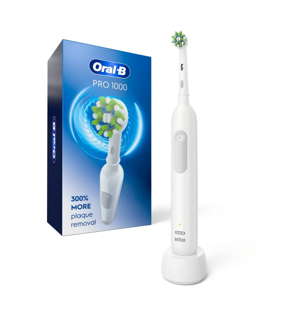 Oral-B Pro 1000 Rechargeable Electric Toothbrush, White