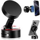 Vacuum Magnetic Suction Phone Mount Holder for Car/Gym/Mirror(Gray Black)