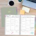 4 x 2026 Appointment Book, 30 Minutes-Hourly, Weekly  Monthly Calendar Planner 2026, Jan 2026 - Dec 2026, 8.5'' x 11'', 2026 Daily Planner with Tabs Pocket, Flexible Cover, Great for Office, Home, School (Pea Green)