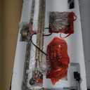 GEPOW Antique Gold Chandelier, Modern Dining Room Lighting Fixture, 8-Light Candle Style Hanging Chandelier for Living Room, Bedroom, Kitchen Island, Foyer, Dia 27''