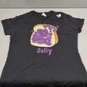 Peanut Butter & Jelly Matching Couple Halloween Best Friends T-Shirt (M, Black)