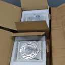 White Resin Modern LED Wall Sconces Set of 2 - Indoor Hardwired Light Fixtures Up and Down Mount for Living Room, Bedroom, Bedside, Hallway With G9 Bulb