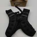 ZELUS Weighted Vest, 6lb/8lb/12lb/16lb/20lb/25lb/30lb Weight Vest with Reflective Stripe for Workout, Strength Training, Running, Fitness, Muscle Building, Weight Loss, Weightlifting (Black)