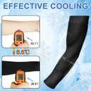 beister 6/3 Pairs UV Protection Cooling Arm Sleeves for Women Men, Long Sunblock Protective Cycling Arm Cover