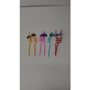 7 Pcs Curly Straw Gaming Theme