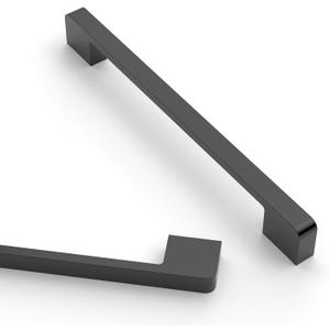 Asidrama 10 Pack 7.5 Inch(192mm) Matte Black Kitchen Cabinet Handles, Cabinet Pulls Kitchen Cabinet Hardware for Cupboard Drawer Handles