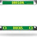 Rico Industries NCAA Oregon Ducks Easy View Chrome License Plate Frame, Silver, 6 x 12.25-inches