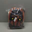 Scary Scarecrow Pumpkin Bobble Head Costume w/ Pumpkin Halloween Mask for Kids Role-Playing (X-Large(12-14yr)) Brown