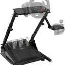 Racing Wheel Stand, Height Adjustable & Foldable Steering Wheal Stand Compatible with Logitech G25,G27,G29,G920 Gaming Cockpit