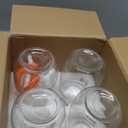 32 oz Pickling Jars with Airtight Lids,4 Pack Airtight Glass Pickle Jars Wide Mouth,Air Tight Glass Storage Containers for Canning,Pickling,Fermenting