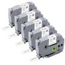 TZe231 Replace for Brother Label Maker Tape TZ TZe Work with Brother P Touch Label Tape 12mm 0.47 Laminated White 1/2" P Touch Refill Black on White TZe231 Cartridge for PTH103w H110 D210 D220