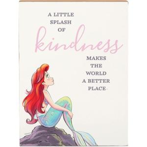 Disney Princess The Little Mermaid Ariel Wood Block Decor - A Little Splash of Kindness Makes The World a Better Place (Red) Disney Princess The Little Mermaid Ariel Wood Block Decor - A Little Splash of Kindness Makes The World a Better Place (Red)