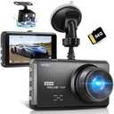 Miden S7 2.5K Dash Cam Front and Rear, 64G SD Card,1600P+1080P FHD Dual Dash Camera for Cars,176°+160° Wide Angle, 3.2'' IPS Screen Dashcam, G-Sensor, Loop Recording, WDR, Night Vision, 24H Parking Monitor
