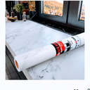 Decotalk 30"x400" Marble Contact Paper Peel and Stick Countertop Contact Paper White Grey Marble Vinyl Paper Waterproof Countertop Vinyl Wrap White Wallpaper Removable