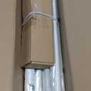 Wolistsa Antique White Curtain Rods for Windows 66 to 120 Inch, Adjustable Vintage Decorative 1'' Long Heavy Duty Curtain Rod, Rustic Farmhouse Drapery Pole Set with Boho Netted Texture Flower Finials