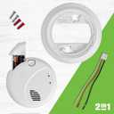 First Alert Combination Smoke & Carbon Monoxide Alarm, Interconnect Hardwire Detector with Battery Backup and Voice & Location Alerts, SMCO100V-AC, 3-Pack