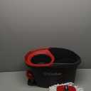 O-Cedar EasyWring Microfiber Spin Mop, Bucket Floor Cleaning System, Red, Gray, Standard