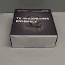 Wireless Headphones for TV with LED Display, TV Headphones Wireless for Seniors with Transmitter Charging Base, No Audio Delay Bluetooth V5.3, Plug and Play, Gift for Seniors/Hearing Impaired (Black)