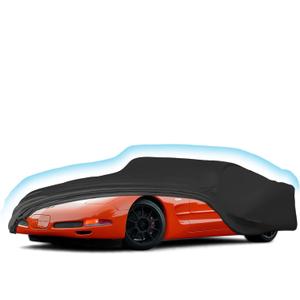 Proadsy 2026 Upgrade Car Cover Compatible with C5 Corvette 1997-2004 Windproof All Weather Waterproof Sun Rain UV Dust Snow Protection Outdoor Covers, Black