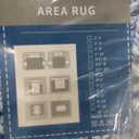 COZYLOOM 10x13 Large Area Rug Braided Printed Washable Rugs for Living Room Boho Anti-Slip Bedroom Rug Ombre Bordered Rustic Rug Soft Foldable Thin Carpet for Nursery Playroom Office Farmhouse Navy