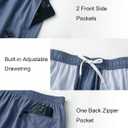 Vcansion 2 Pack Men's Outdoor Lightweight Hiking Shorts Quick Dry Sports Casual Running Shorts with Pockets (L)