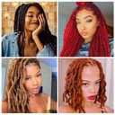 Tight Afro Kinky Bulk 100 Human Hair for Draedlock Extensions, Repair Locs, Twists and Braids (16 Inch, Natural Black, 5 Bundles with Crochet Needle Set and Rat Tail Comb)