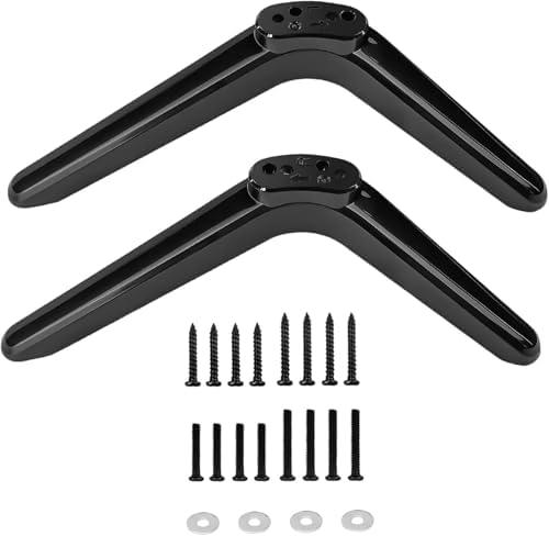TV Pedestal Feet Stand Mount, Universal Replacement TV Stand Base Legs, Table Desk Pedestal TV Stand Feet Legs, TV Legs for Most TCL 32in/40in/49in/50in/55in TVs, Screws Included