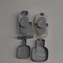 Gray Hanging Automatic Food Water Dispenser, 35oz Rabbit Feeder Guinea Pig Water Bottle Food Feeder for Ferret Guinea Pig Rabbit Bunny Food Cage Accessories (Gray Waterer and Feeder)