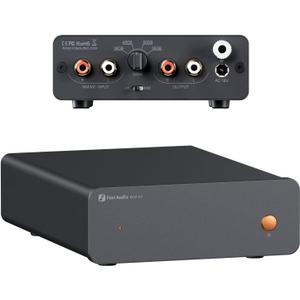 Fosi Audio Box X5 Phono Preamp for Turntable, Mini Preamplifier Home Audio for MM & MC Cartridge Turntable/Phonograph Record Player/Active Speakers, 4-Level Adjustable Gain 38/48/56/66 dB with RCA