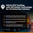 Trackhawk VL03 GPS Tracker with Kill Switch - 4G LTE Vehicle Tracking for Cars, Trucks & Trailers with Driver Monitoring, Anti-Theft Protection & Real-Time Location Tracking Subscription Required