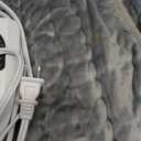 Deepsoon Heating Pad, Electric Heating Pads for Back, Neck, Abdomen, Moist Heating Pad for Shoulder, Knee, Arms, Legs, Dry/Moist Heat & Auto Shut Off, Christmas Gifts for Men and Women, Light Gray, 24x12 Inch