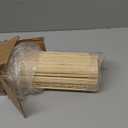 LUCKUP Cordless Bamboo Roman Blinds Shades for Indoor Windows-Blackout Room Darkening Roman Blinds with 6" Valance Cover Enhanced Privacy, 44" W x 64" H