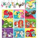 Giiffu Valentines Cards for Classroom, 40PCS Keychains Valentines Day Cards for Boys Girls, Valentine Exchange Greeting Cards Gift Pack for Classroom School Class Activities Party Favors