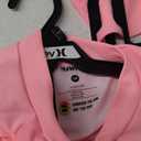Hurley Girls' Long Sleeve Rash Guard Swimsuit (14, Pink Flamingo)