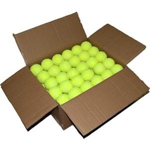 SHYUJAJIE Tennis Balls, 90 Pack Training Tennis Balls Bulk, High Elasticity Practice Tennis for Beginner, Exercise Playing Balls for Pet Dog 