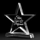 Wesiti Employee Appreciation Thank You Trophy Award 5.1" Recognition Crystal Trophy Award Administrative Professionals Day Gifts for Social Work Month Coworkers Teacher Women Colleague Student Nurse