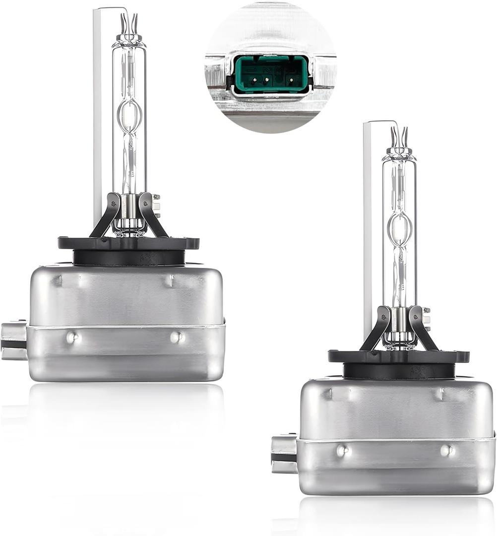 2 PCS Car HID Bulbs, D3S/D3C High Low Beam HID Xenon Bulbs Replacement, 6000K 35W Super Bright Vehicle Light Bulbs with Metal Stents Base, Practical Car Accessories